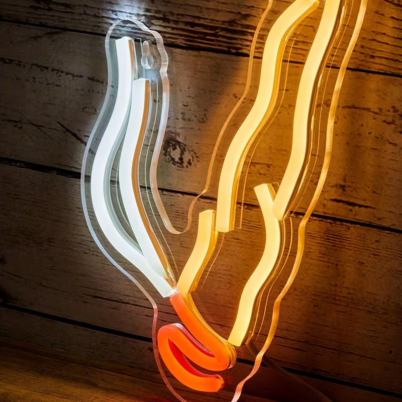 NEW  Smoke Shape LED Neon Light2