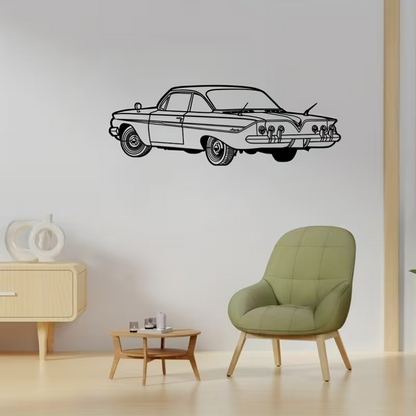 NEW Chevrolet 1961 Impala METAL Silhouette 4