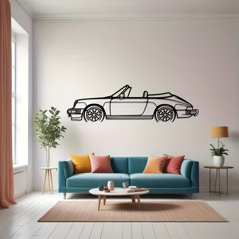 NEW 911 Convertible Vintage METAL Silhouette4