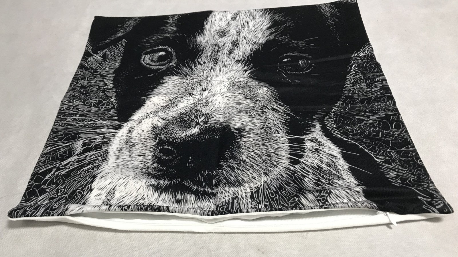NEW Australian Cattle Dog Blue Heeler Pup  Pillow Cover (1)2