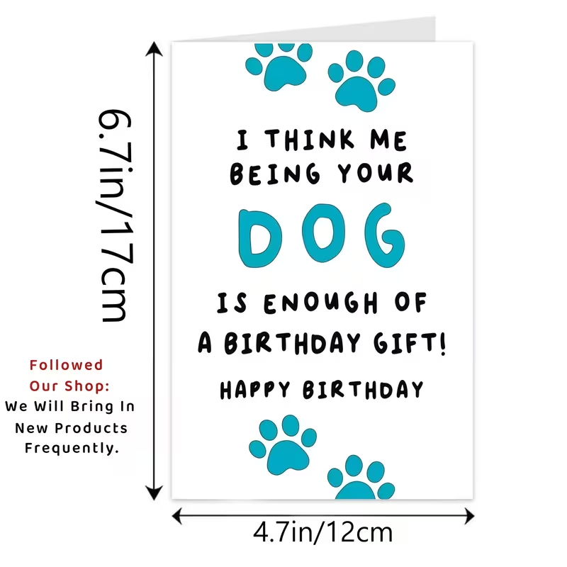 NEW Funny Happy Birthday Cards from Dogs to Moms And Dads2