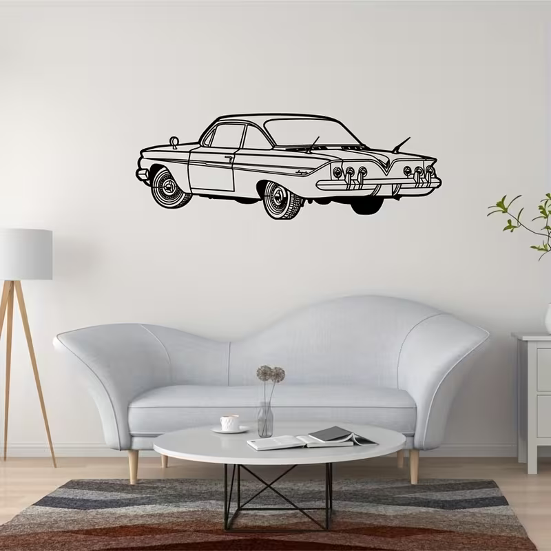 NEW Chevrolet 1961 Impala METAL Silhouette 3