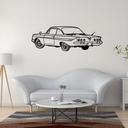 NEW Chevrolet 1961 Impala METAL Silhouette 3