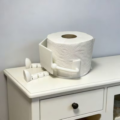 NEW Playful Book Reading Toilet Paper Holder , Black or White7