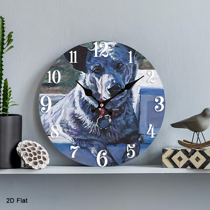 NEW Australian Cattle Dog Clock 10 Inch Round3