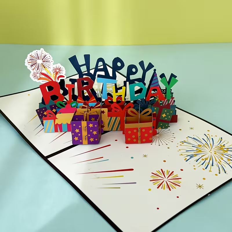Pop-Up Happy Birthday  Card , Cartoon Theme3