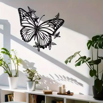 NEW Elegant Butterfly Metal Wall Art Sculpture - Art Deco Style (Large)12