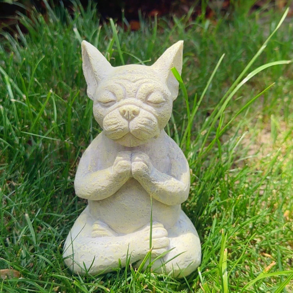 NEW Meditating French Bulldog Figurine Zen ,Yoga,  Buddha Statue3