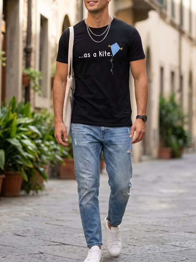 NEW  T-Shirt with Round Neck Unisex Adult Casual Short-Sleeved1