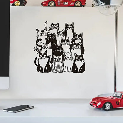 NEW Cats Side-By-Side Metal Silhouette3