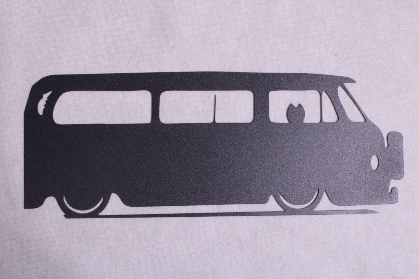 New VW Slammed  Bus Silhouette Metal Wall Art1