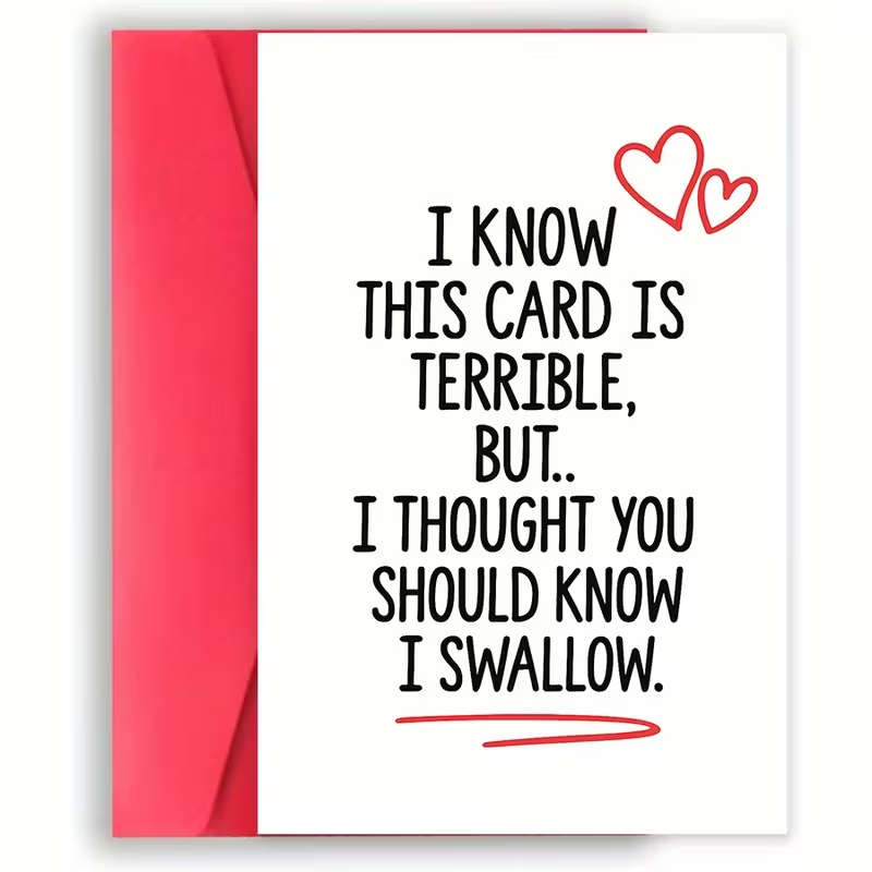 Adult Greeting Card, Any Occasion, Funny and Naughty Card W/Envelope0