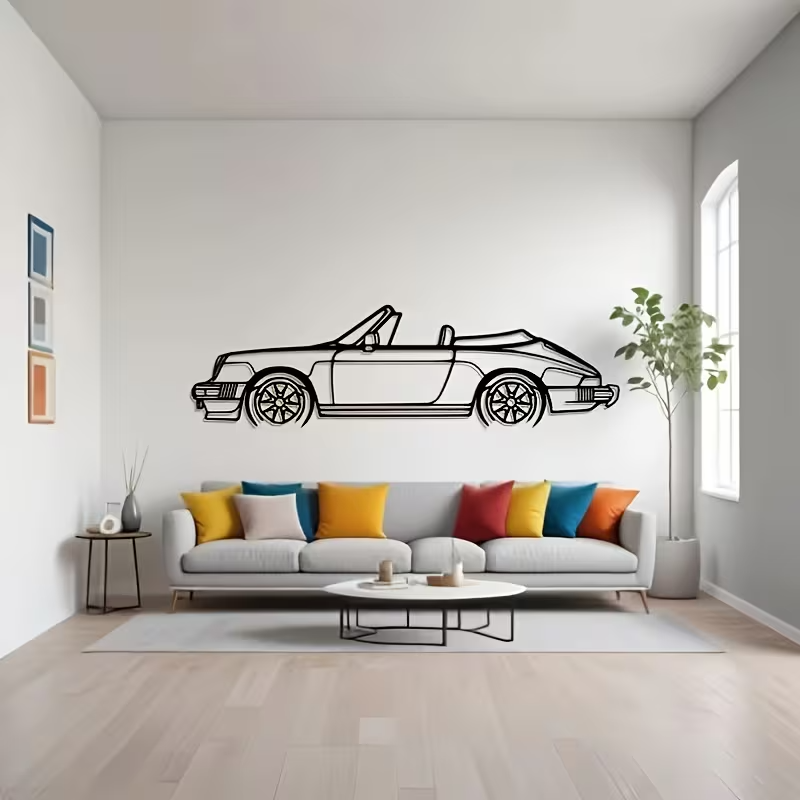 NEW 911 Convertible Vintage METAL Silhouette0