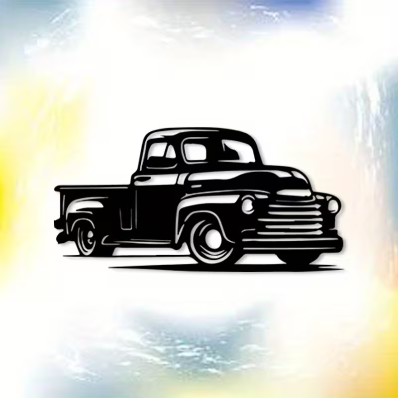 NEW Vintage CHEVROLET 1950'S TRUCK METAL SILHOUETTE2
