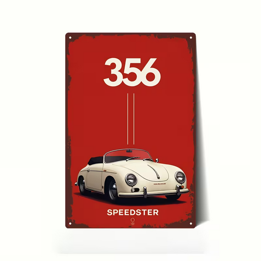 NEW Porsche Speedster Metal Sign0