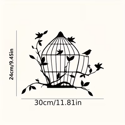 NEW Unique Metal Birdcage Wall Art1