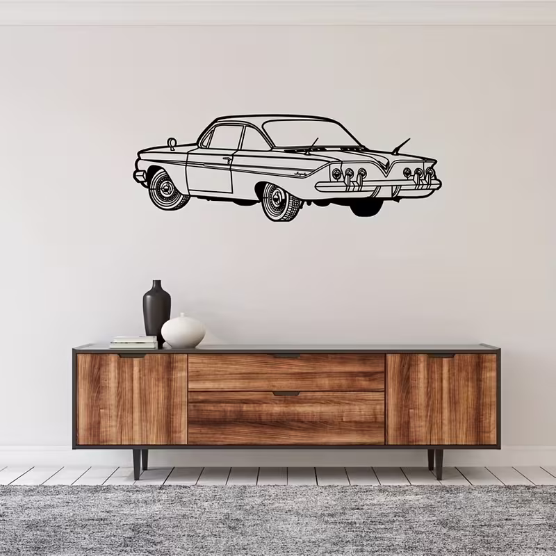 NEW Chevrolet 1961 Impala METAL Silhouette 1