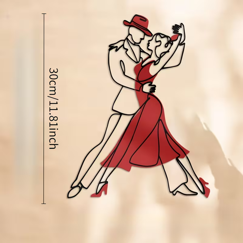 NEW Dancing Couple Acrylic Wall Silhouette1