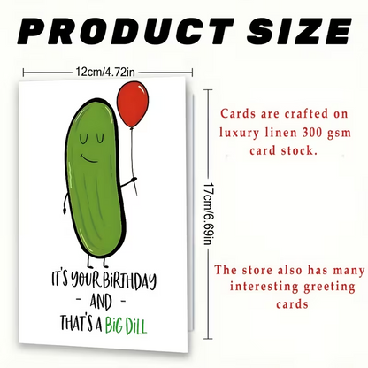 NEW Funny PICKLE Birthday Card  FREE SHIPPING1