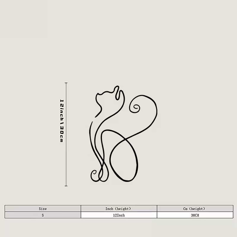 NEW CAT METAL WALL SIILHOUETTE1