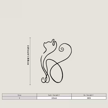 NEW CAT METAL WALL SIILHOUETTE1