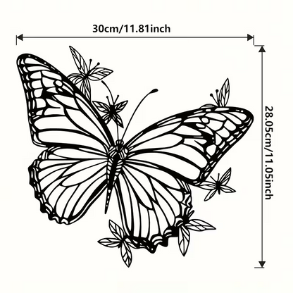 NEW  Elegant Butterfly  Metal Silhouette Wall Art (small)1
