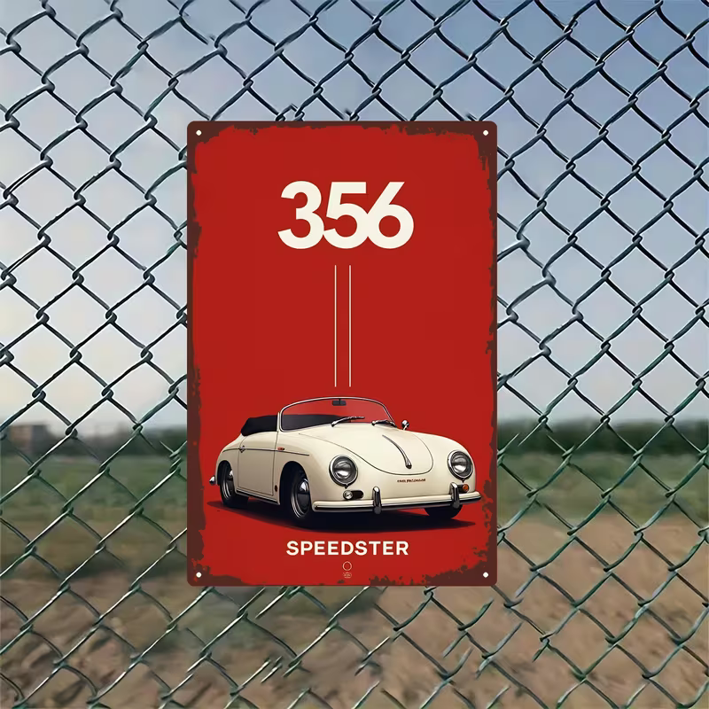 NEW Porsche Speedster Metal Sign4