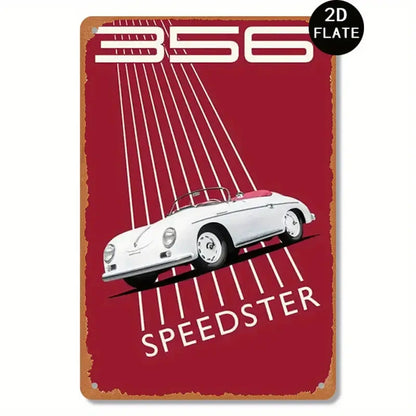 NEW  Vintage Style 356 Speedster  Metal Wall Art Sign0