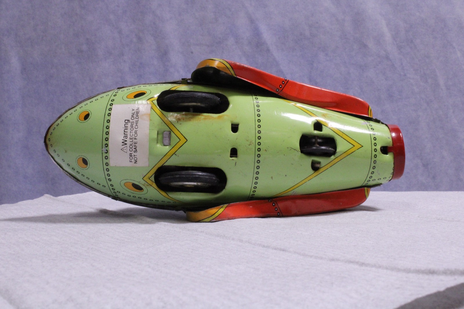 Vintage Schylling Rocket Racer  Friction Drive Tin Toy "Rocket Racer"6