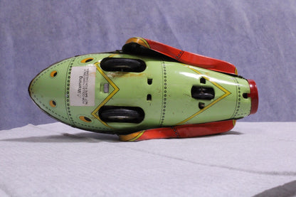Vintage Schylling Rocket Racer  Friction Drive Tin Toy "Rocket Racer"6