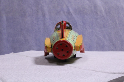 Vintage Schylling Rocket Racer  Friction Drive Tin Toy "Rocket Racer"4