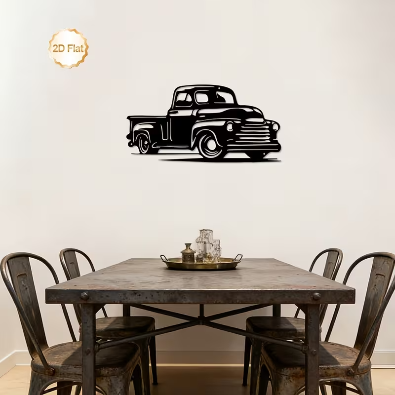 NEW Vintage CHEVY 1950'S PICK UP TRUCK METAL DIE CUT SILHOUETTE2