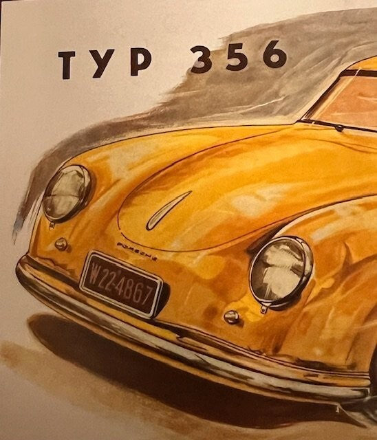 Vintage Porsche Factory Post Card2