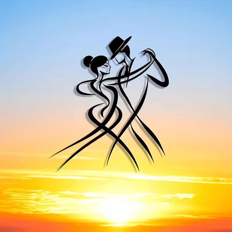 NEW Dancing Couple Metal Silhouette Wall Art8