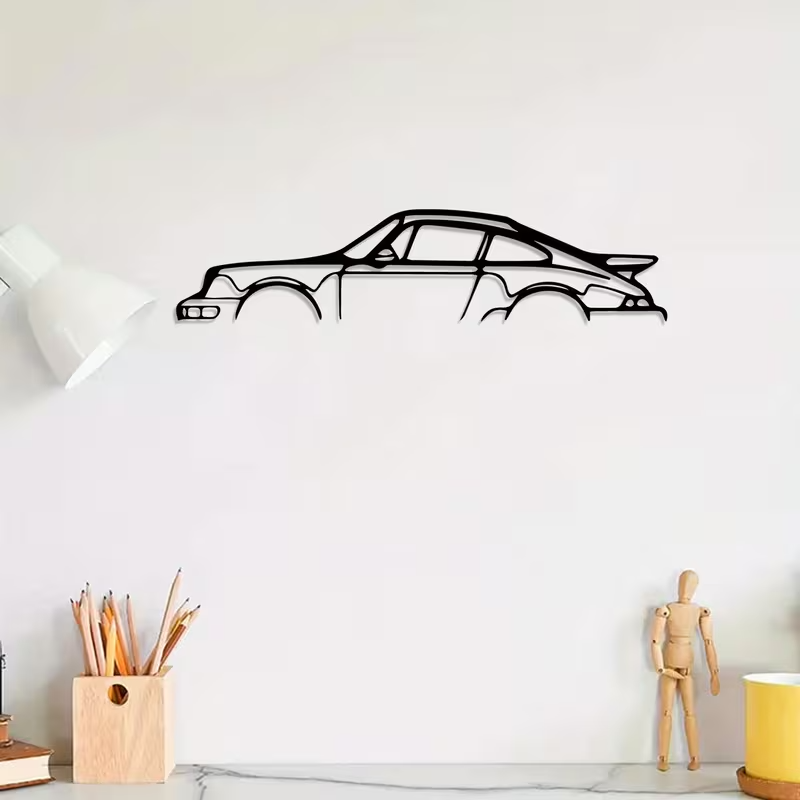 NEW Porsche Metal Silhouette0