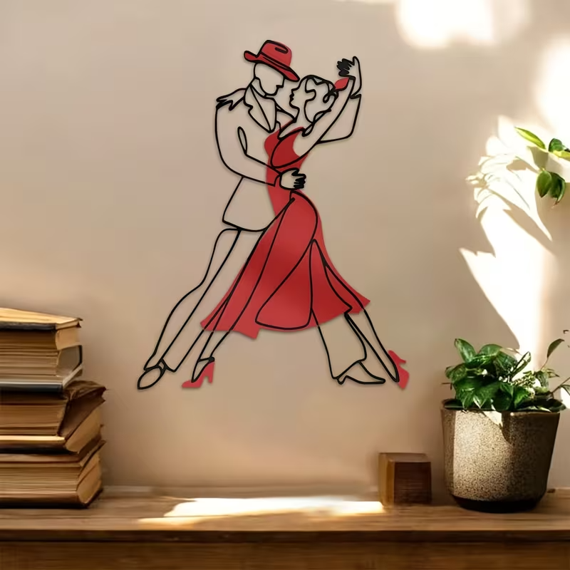 NEW Dancing Couple Acrylic Wall Silhouette6