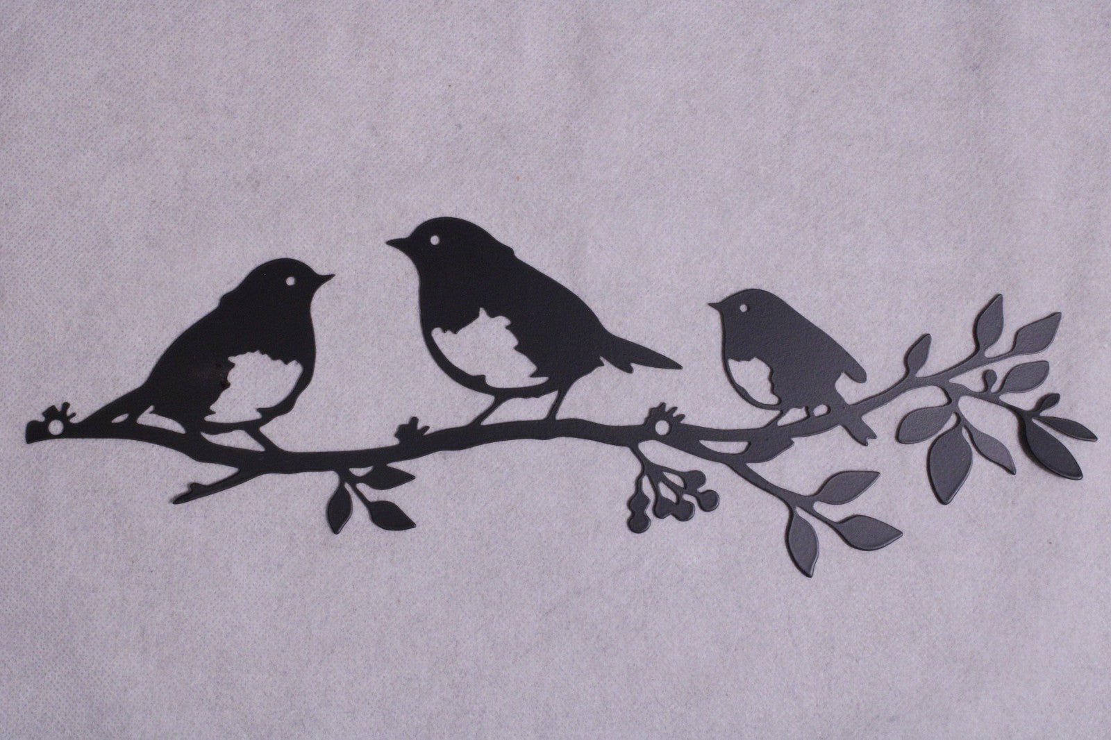 NEW  5 Birds On 2 Branches Metal Wall Decorations4