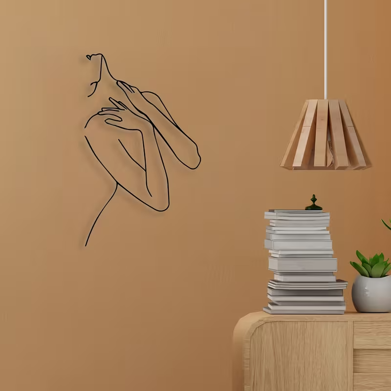 NEW Female Silhouette Metal Wall Decoration5