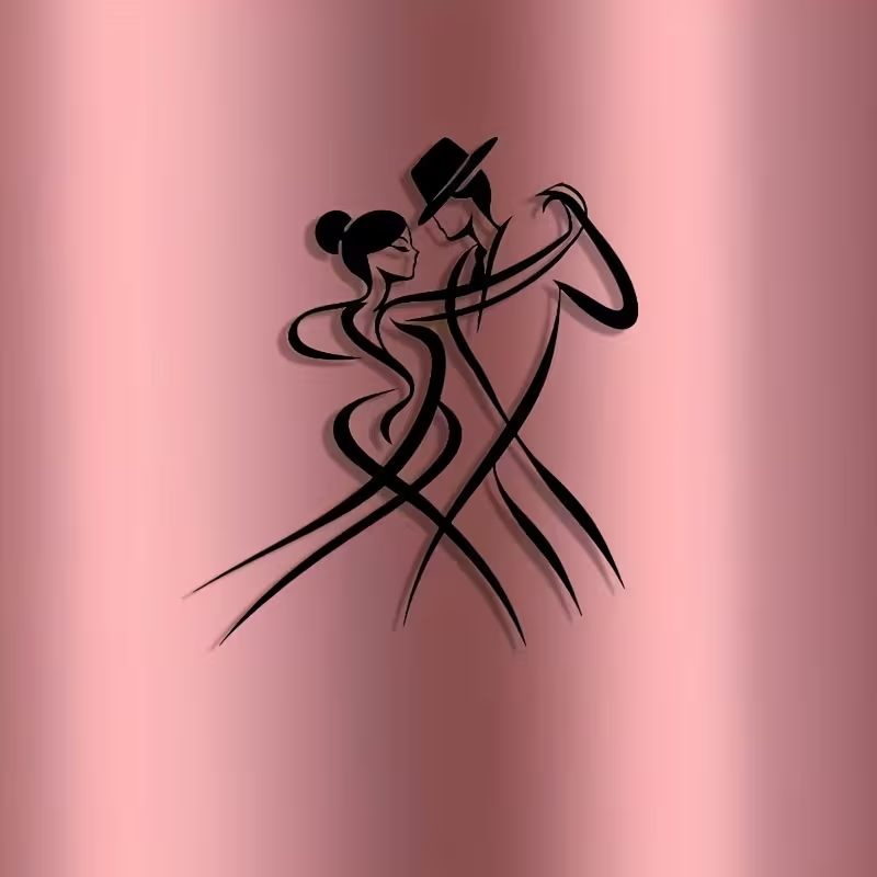 NEW Dancing Couple Metal Silhouette Wall Art4
