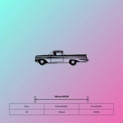 NEW 1959 CHEVROLET EL CAMINO METAL Silhouette Sculpture Wall Art1