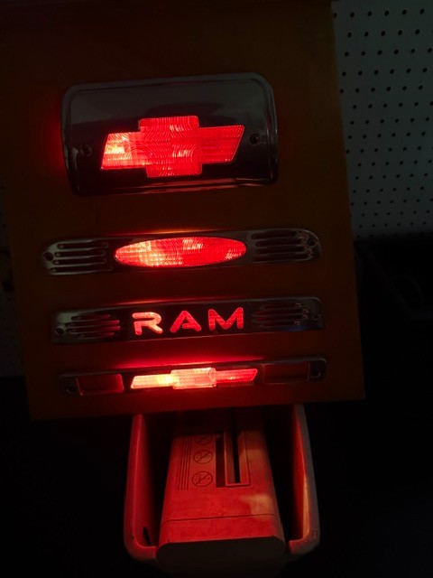 Vintage 1980's Billet Light Display, Car Retail showroom, Man Cave , Garage !1