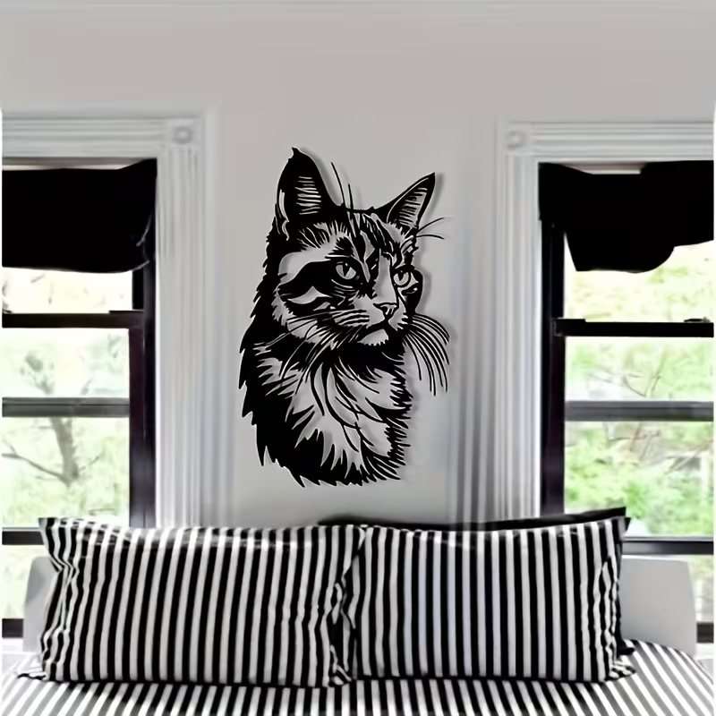 NEW Metal Cat Silhouette Wall Hanging4