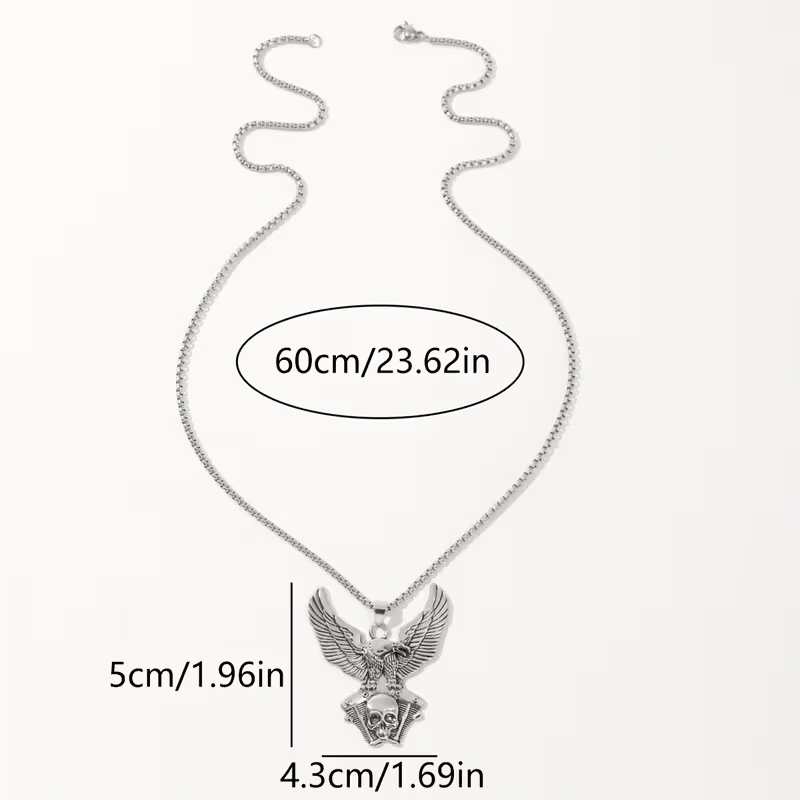 NEW Eagle Street Motorcycle Eagle Pendant W/ Necklace1