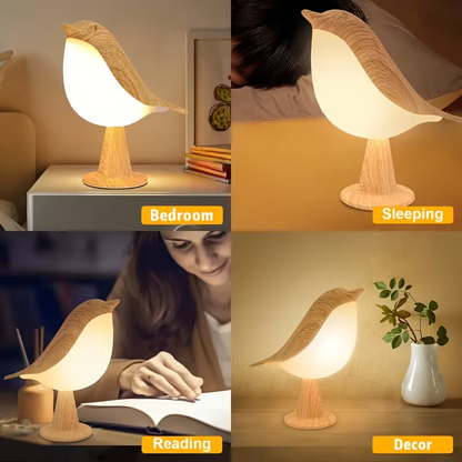 NEW LED Touch-control Bird Lamp, Art Deco, 3-levels Dimmable, Usb-cordless 6