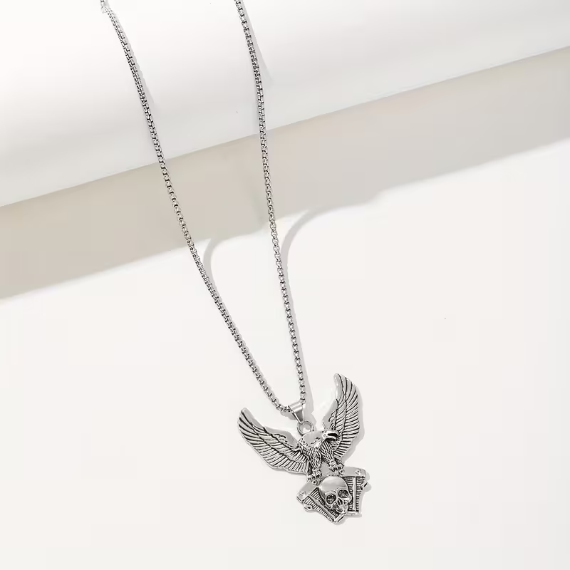 NEW Eagle Street Motorcycle Eagle Pendant W/ Necklace2
