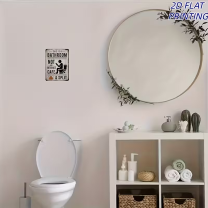 NEW Vintage Looking Bathroom Quirky Theme  Sign3