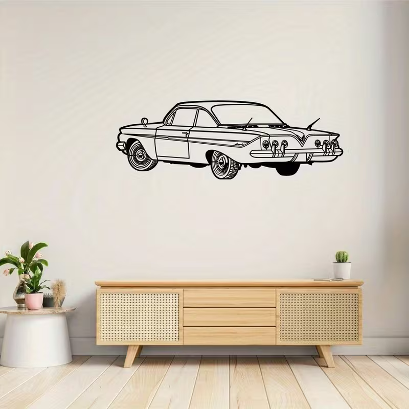 NEW Chevrolet 1961 Impala METAL Silhouette 2