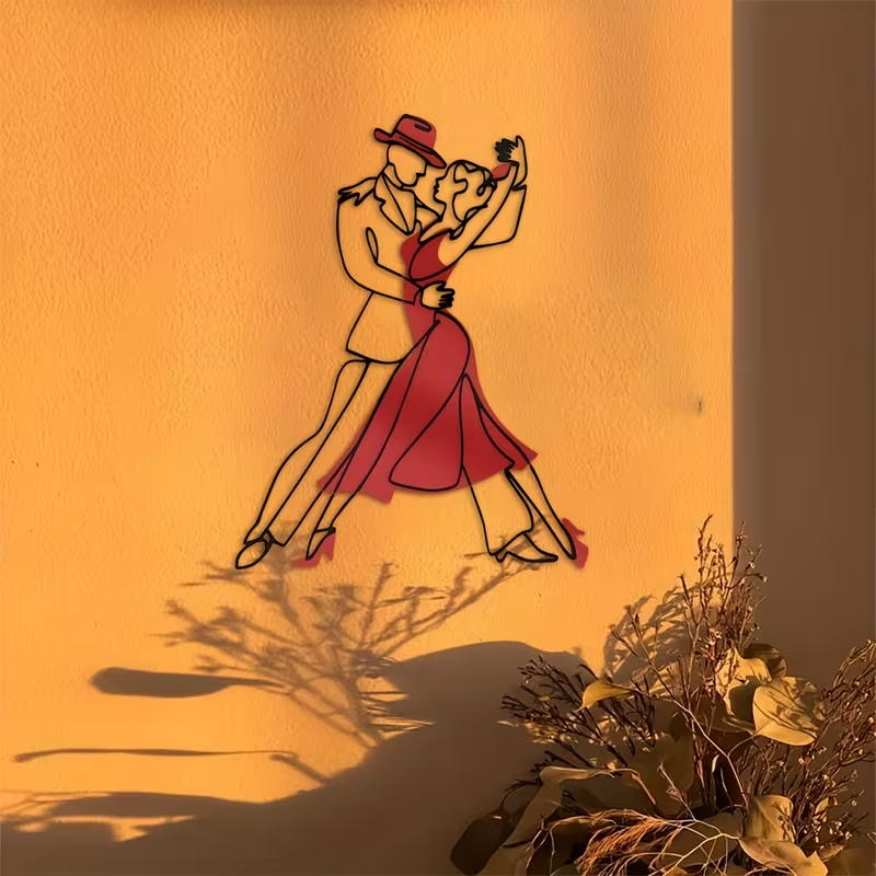 NEW Dancing Couple Acrylic Wall Silhouette2