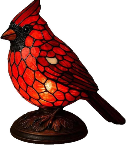 NEW Cardinal Lamp, Red Bird Night Light, Handmade Resin Table Lamp 4
