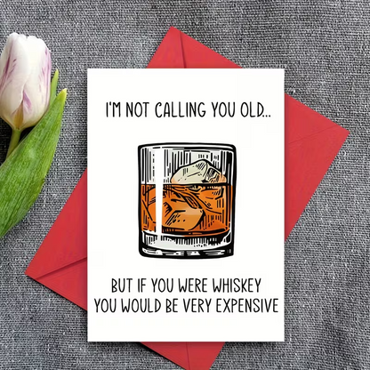 NEW"Whiskey Themed Humorous Greeting Card, FREE SHIPPING6